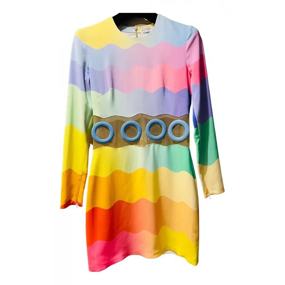 Colorful Wave Pattern Dress - Picture 2 of 4